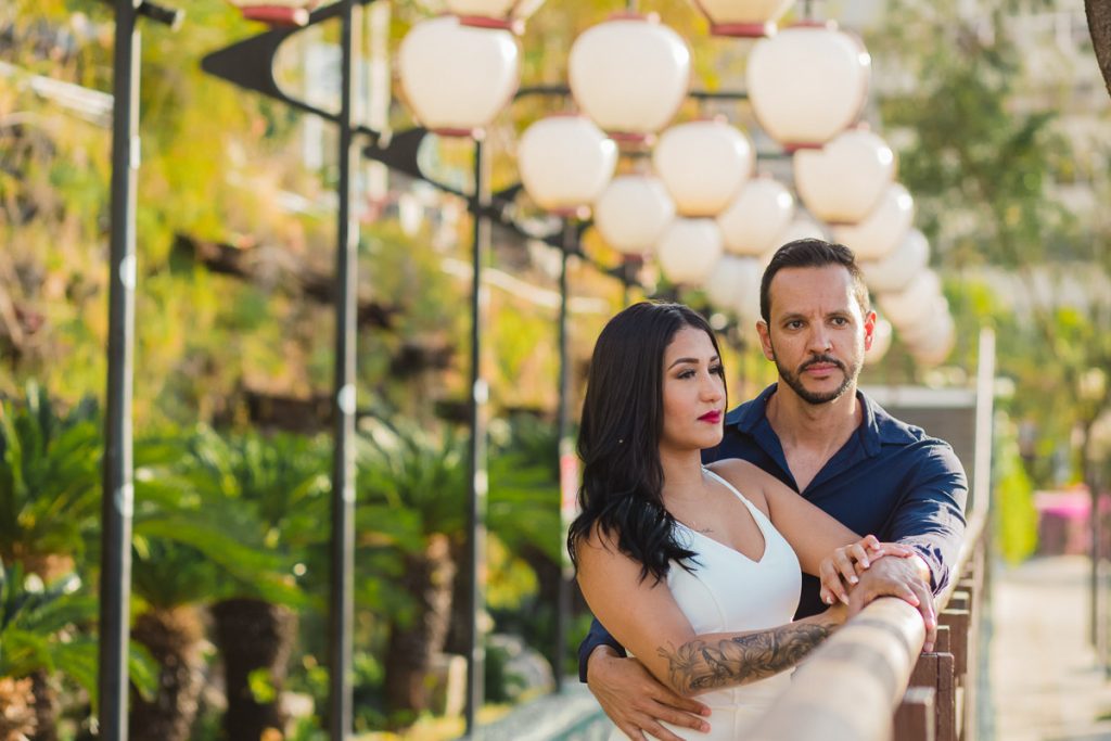 foto de casal no Jardim Japones, Meireles, Fortaleza - CE